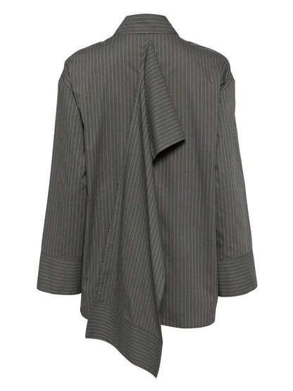 Knotted-Detail Cotton Shirt