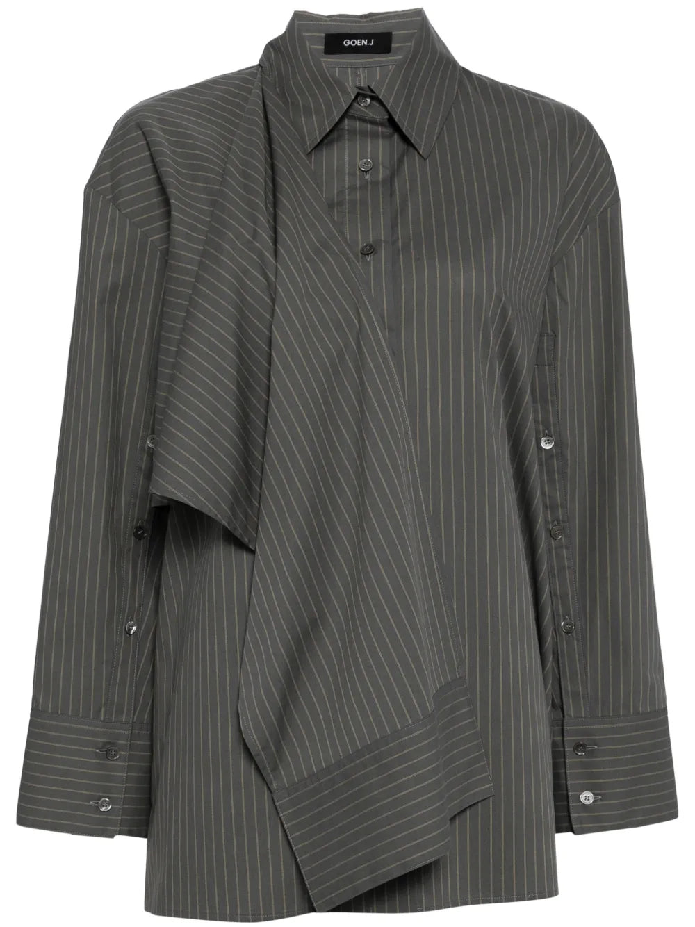 Knotted-Detail Cotton Shirt