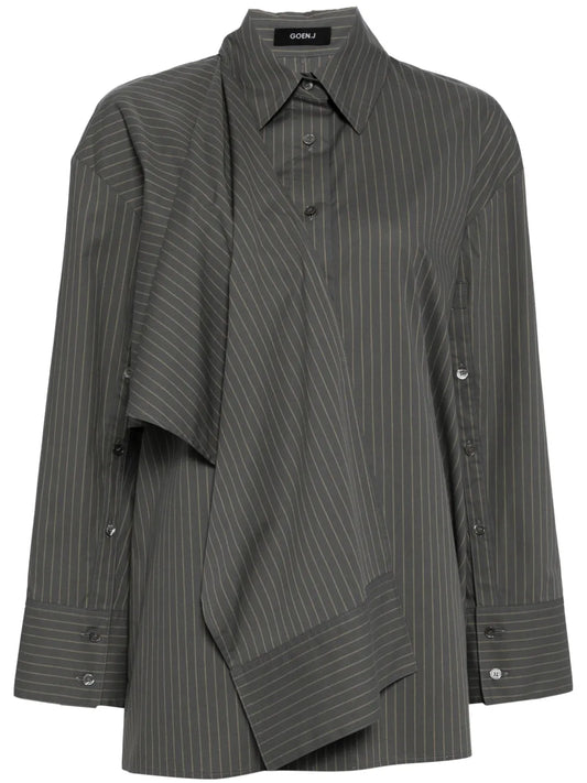 Knotted-Detail Cotton Shirt