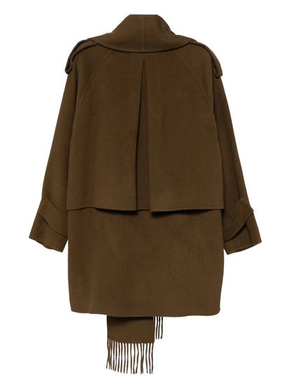 Double-Faced Muffler-Collared Jacket