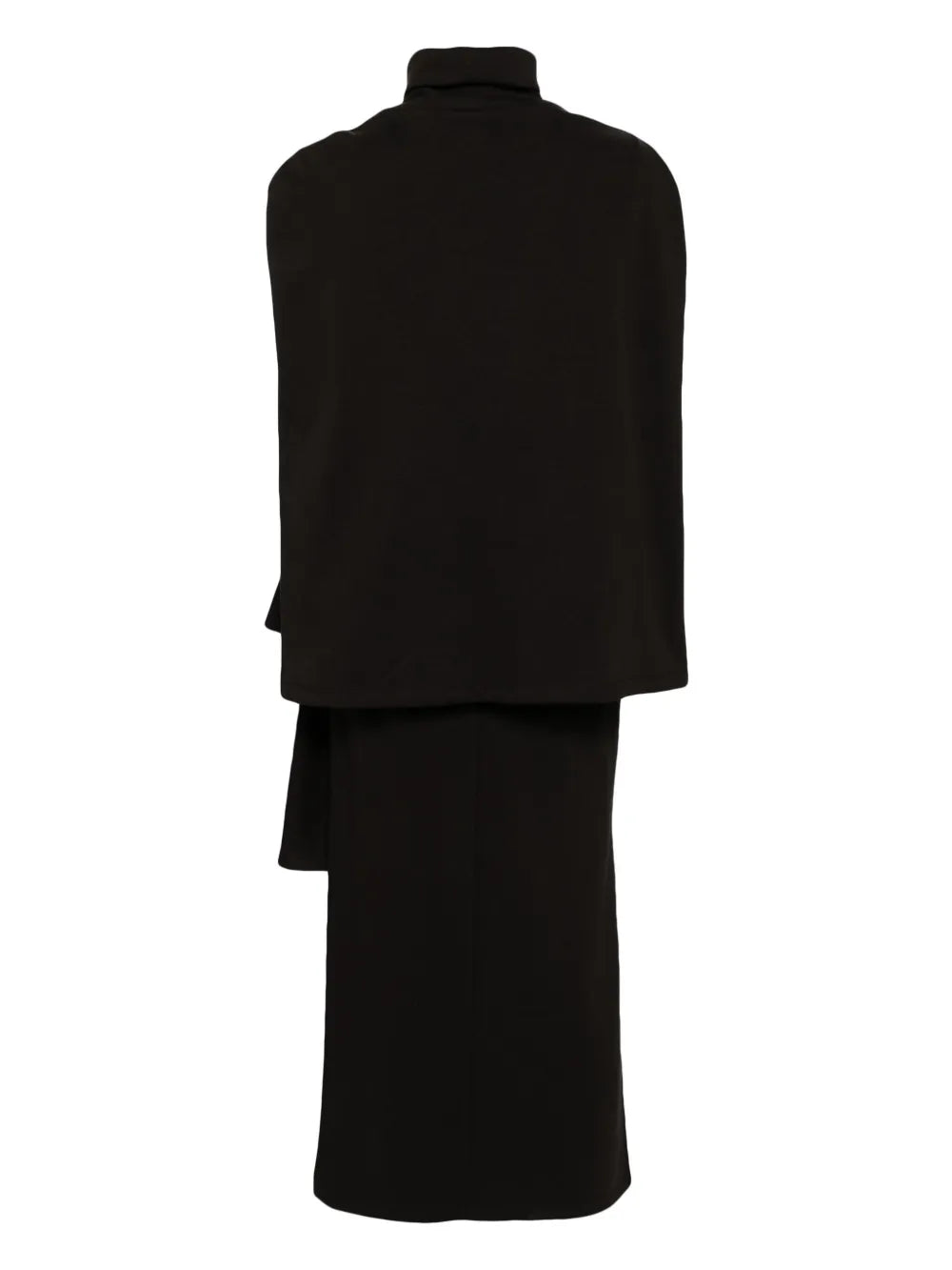 Knot Detailed Cape-Effect Dress