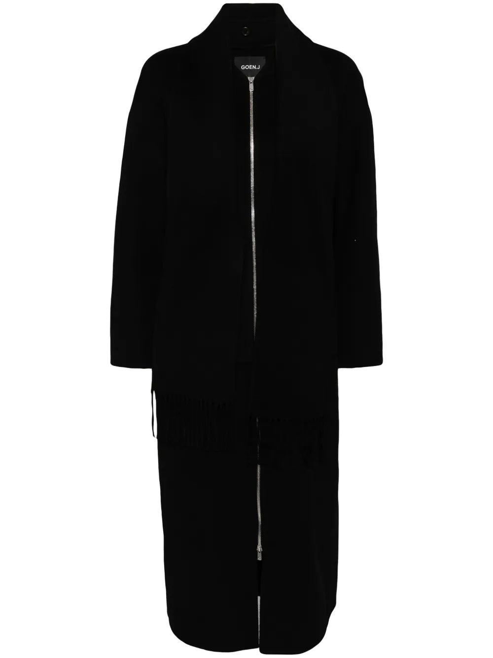 Detachable-Muffler Zip-Up Coat