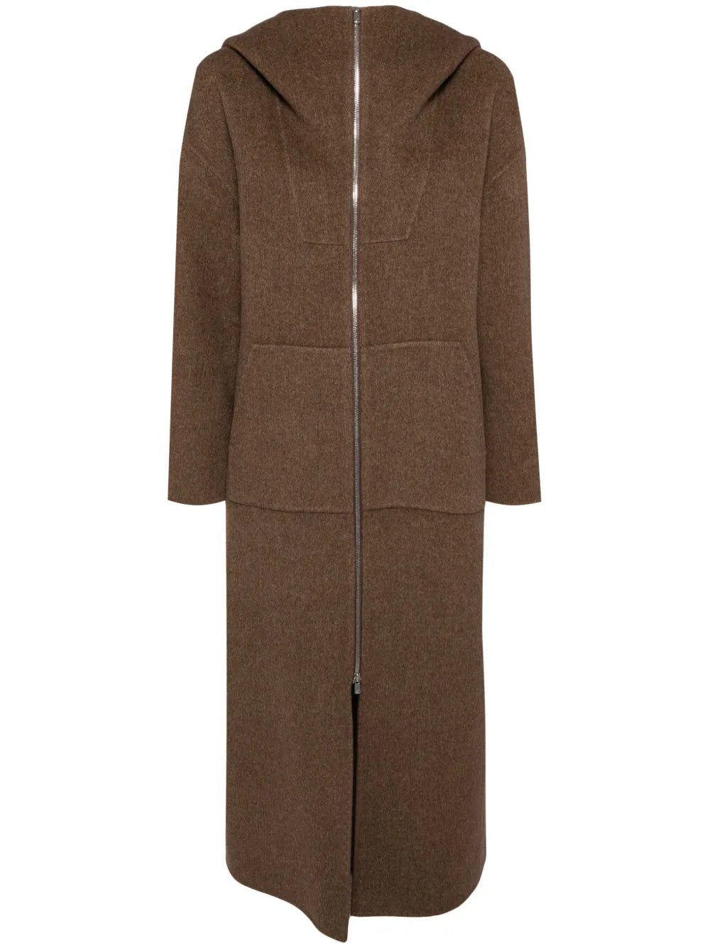 Zip-Up Hooded Coat