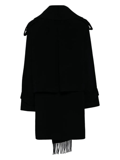 Double-Faced Muffler-Collared Jacket