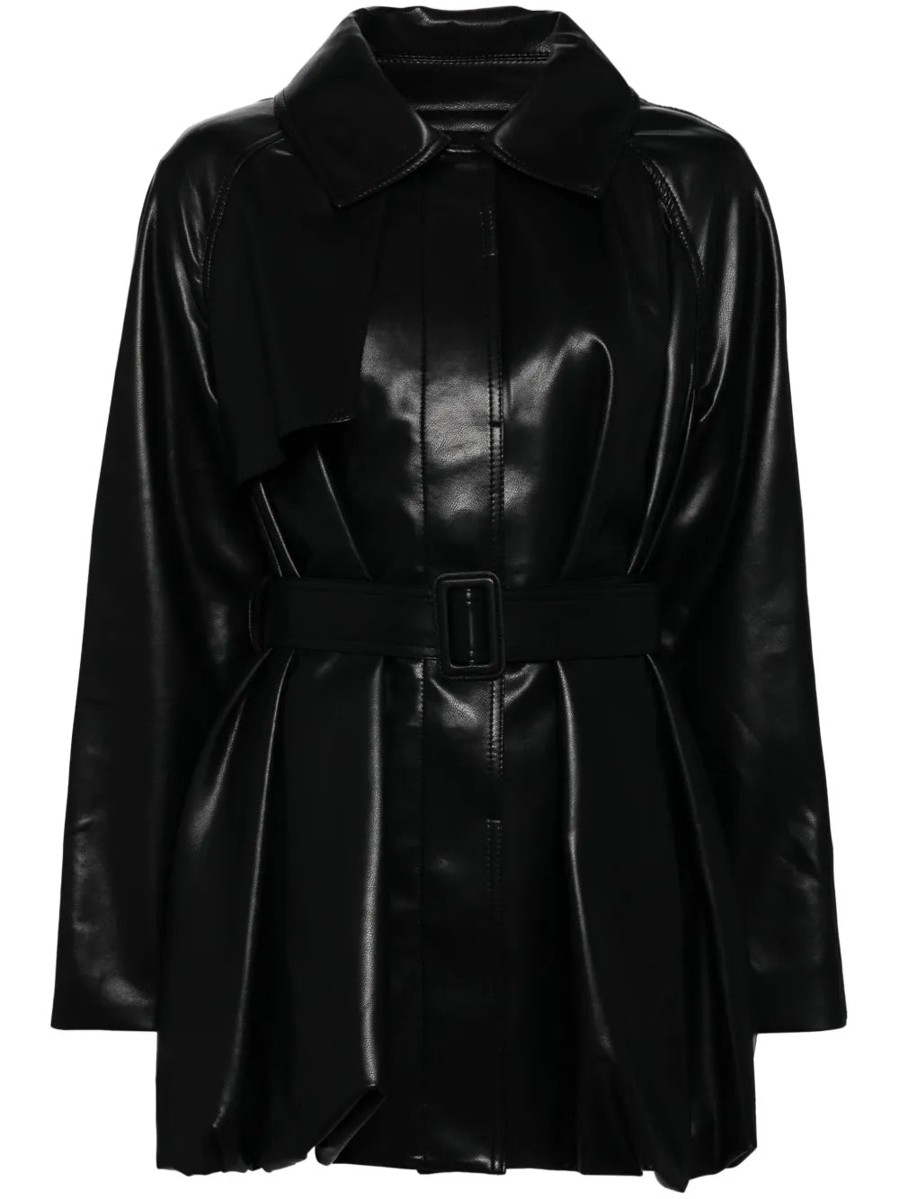 Leather Trench Jacket