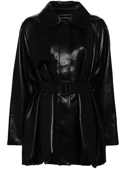 Leather Trench Jacket