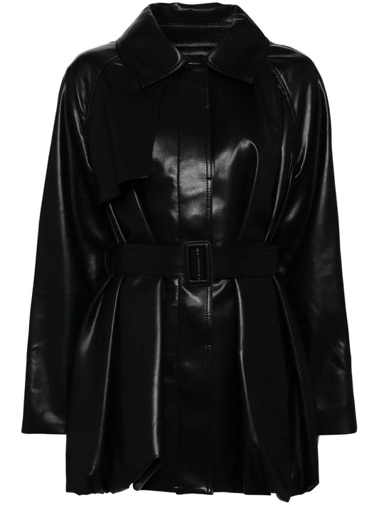 Leather Trench Jacket