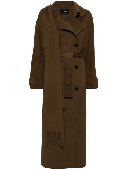 Double-Faced One-Side Muffler Coat