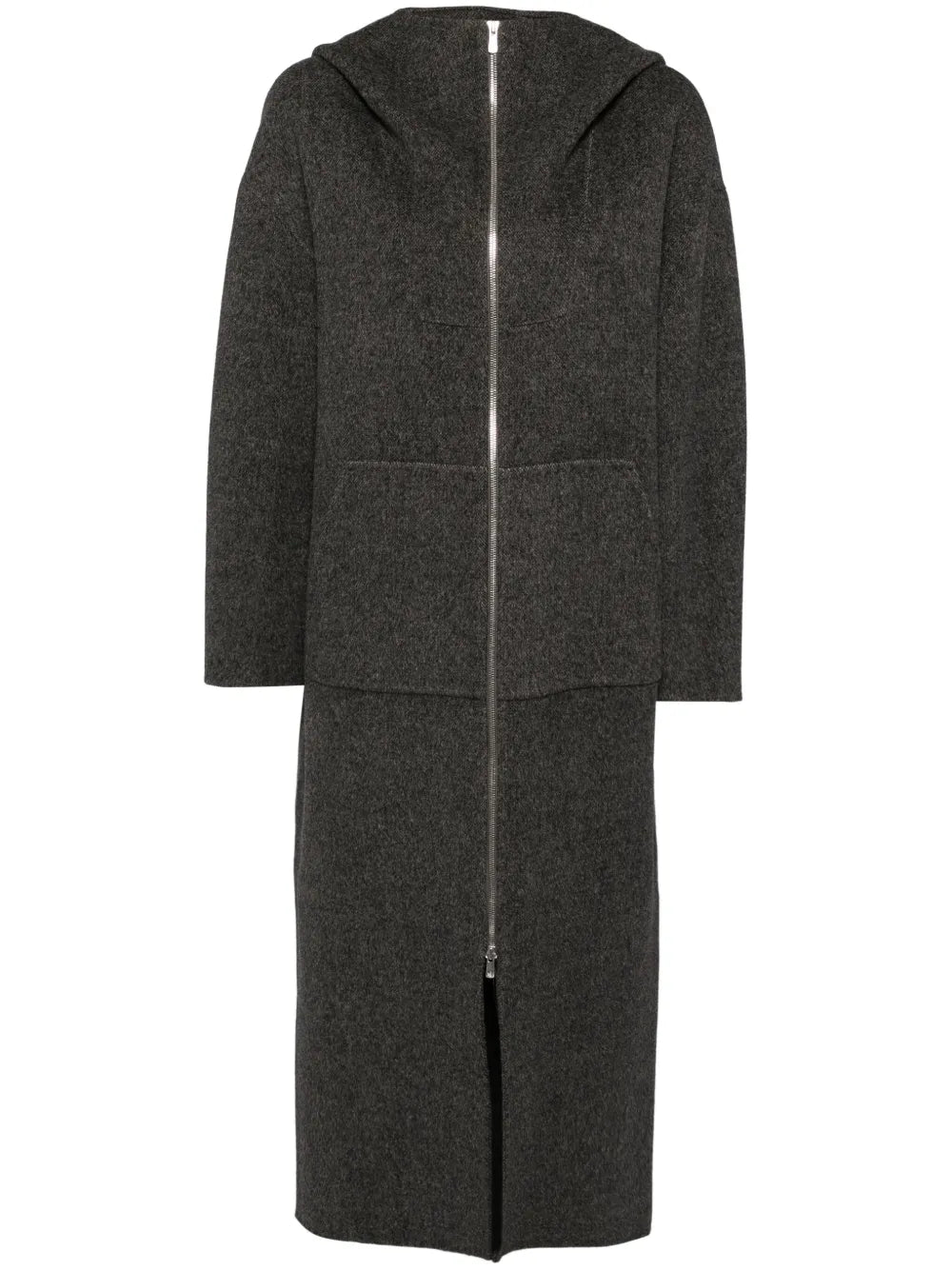 Zip-Up Hooded Coat