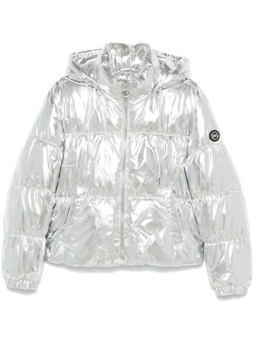Metallic Puffer Jacket