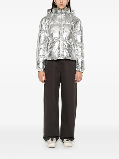 Metallic Puffer Jacket