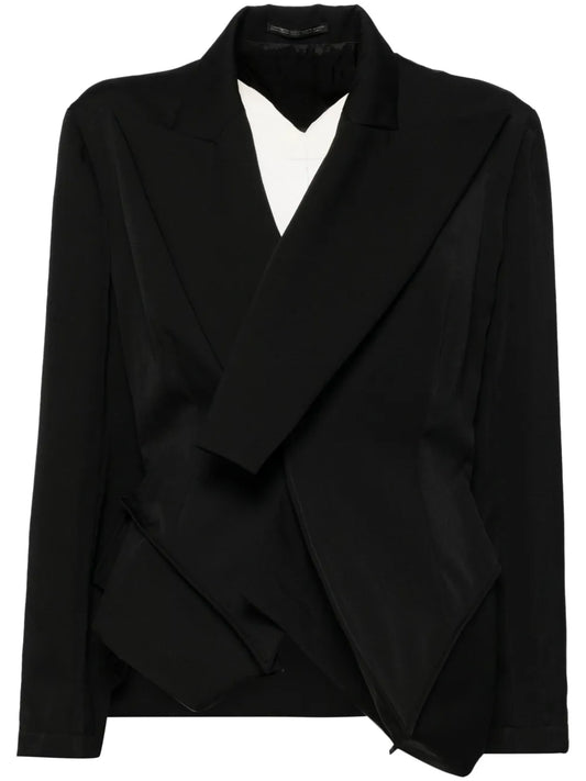 Asymmetic Wool Blazers