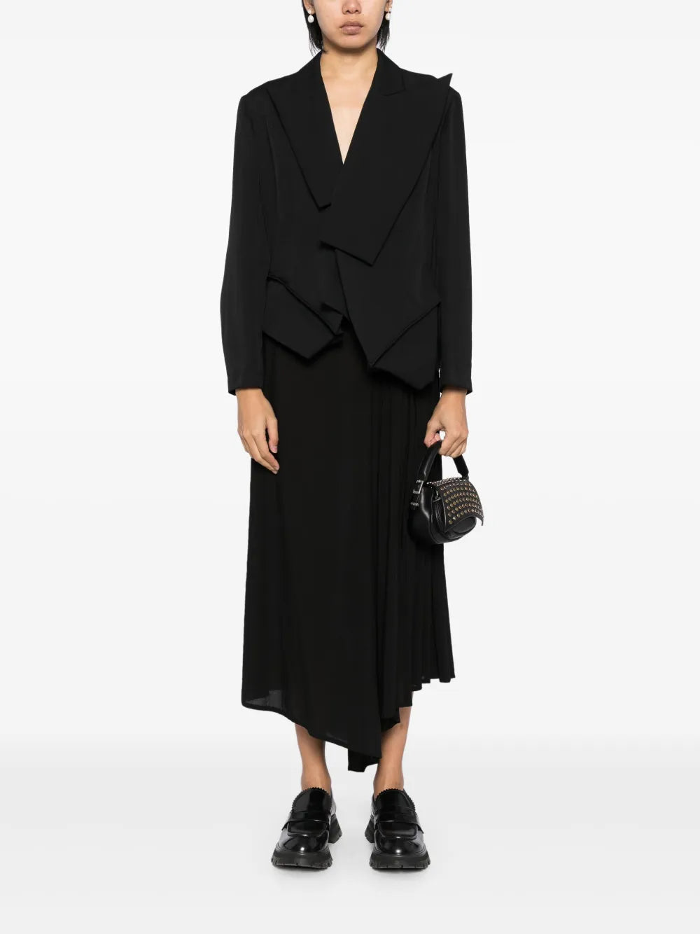 Asymmetic Wool Blazers