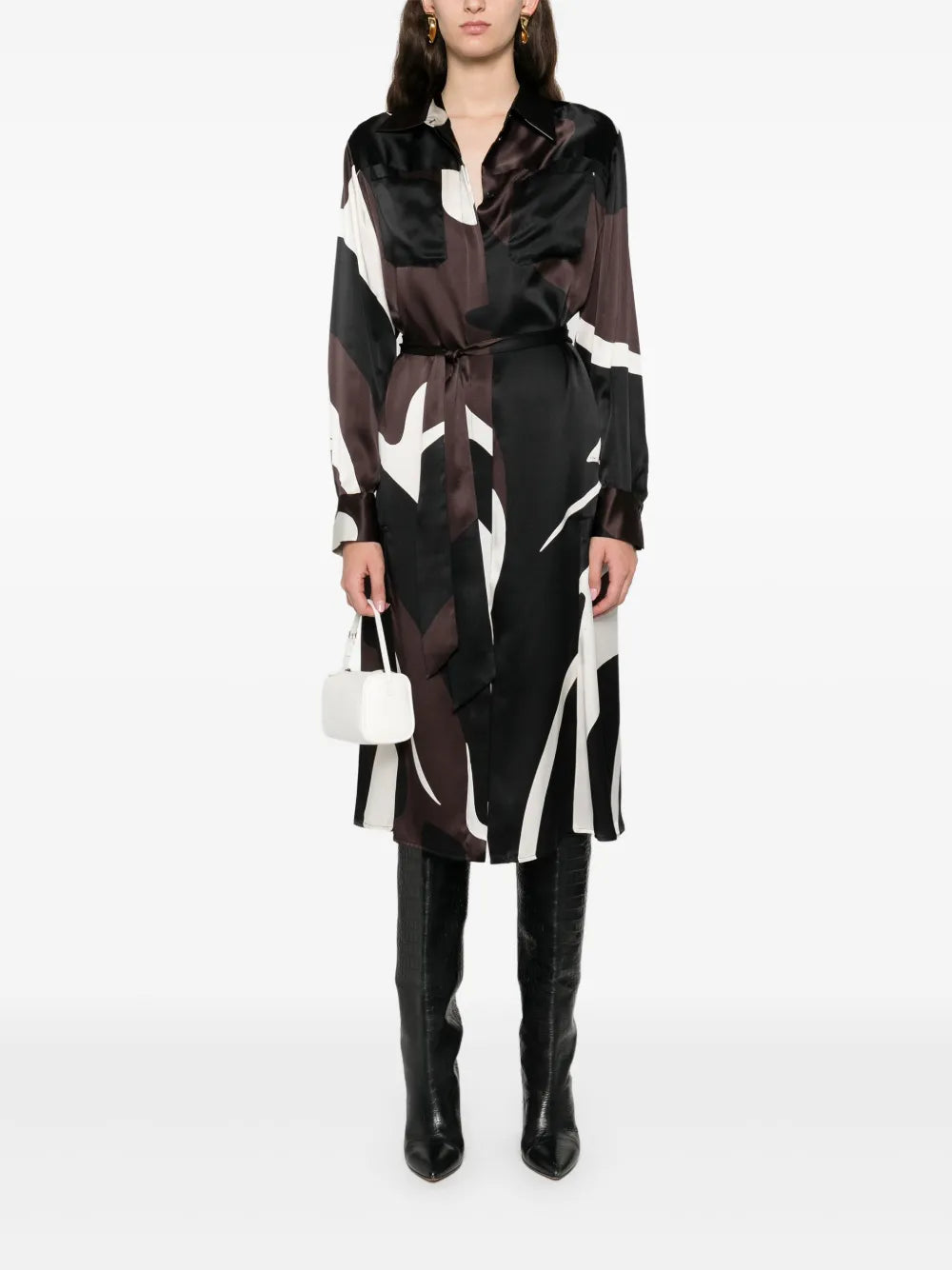 Silk Midi Dress