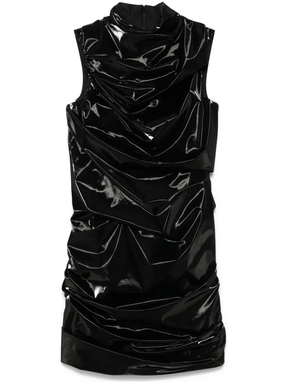 Laminated Mini Dress