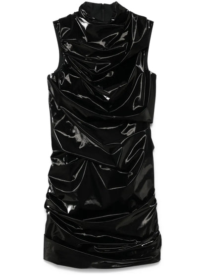 Laminated Mini Dress