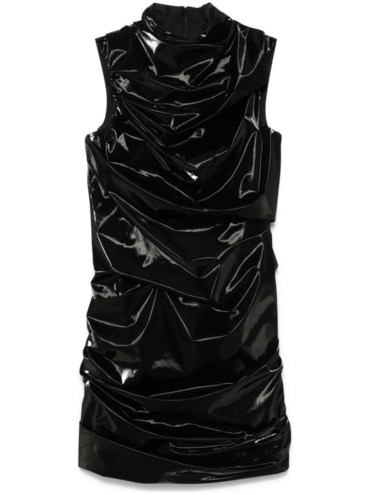 Laminated Mini Dress