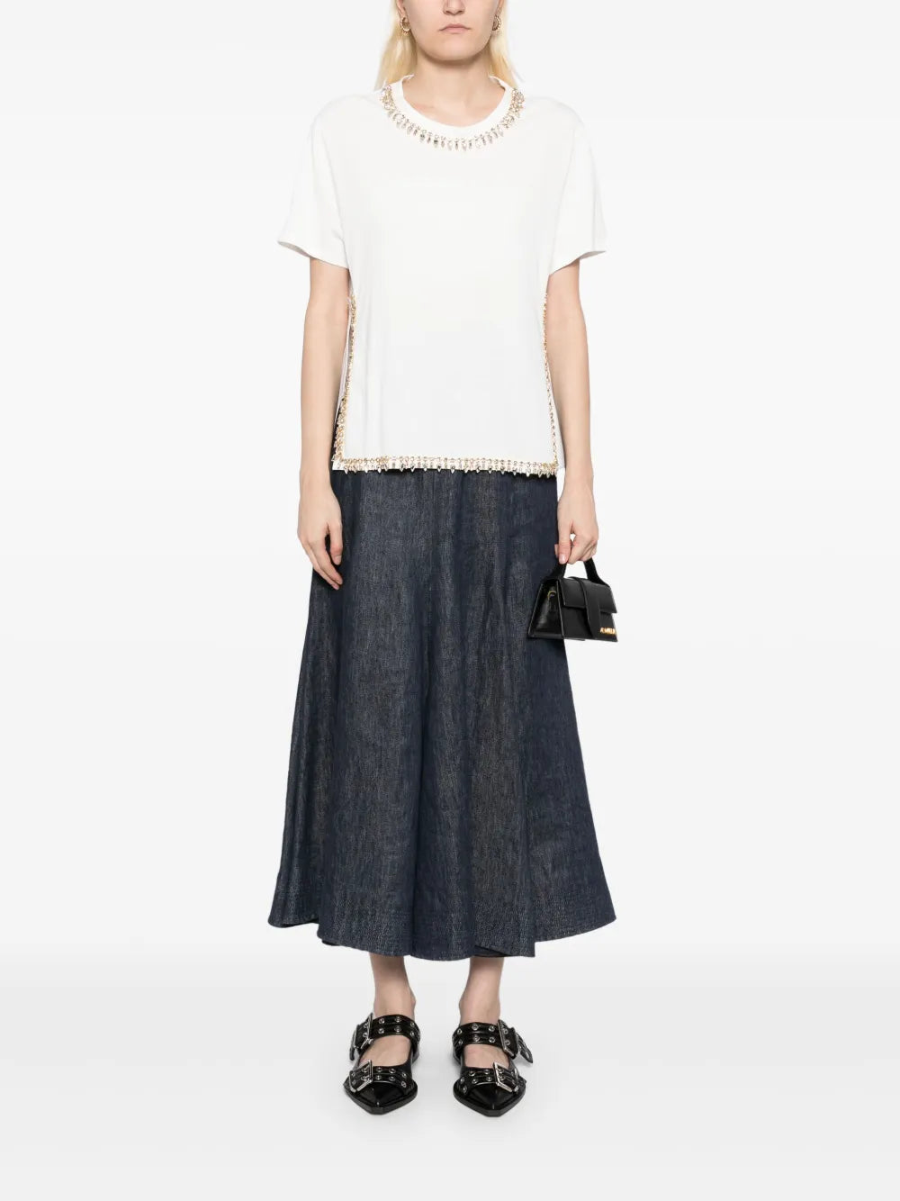 Crystal-Embellished T-Shirt