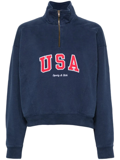 Embroidered-Motif Sweatshirt