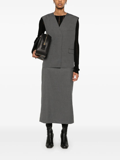 Suiting Midi Skirt