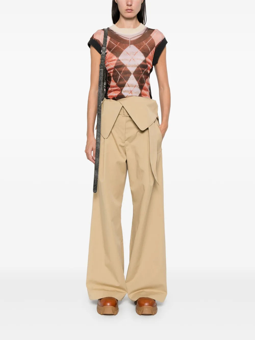 Foldover Trench Trousers