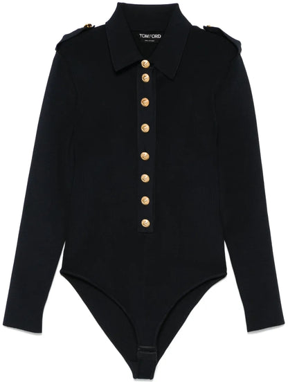Ribbed-Knit Bodysuit