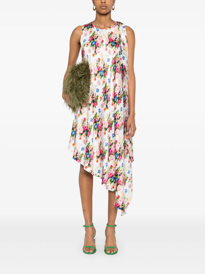 Asymmetric Midi Dress