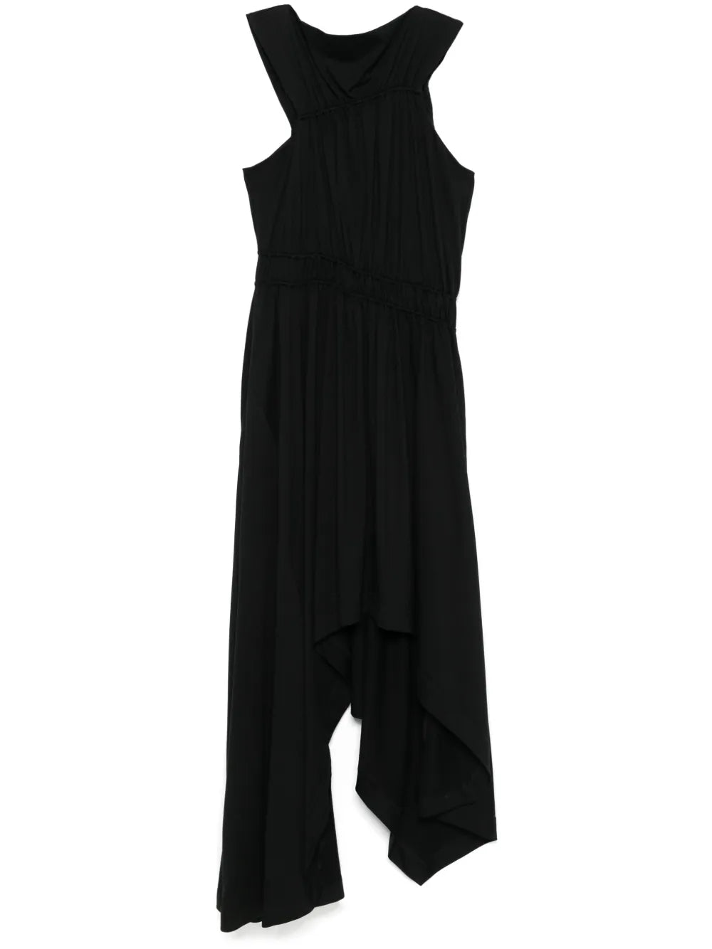 Asymmetric Gathered Dress