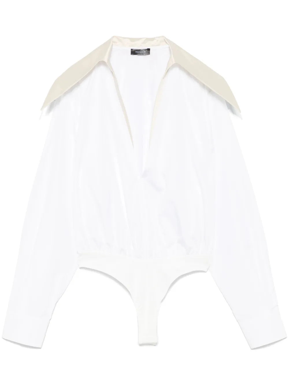 Spiky Satin Collar Bodysuit