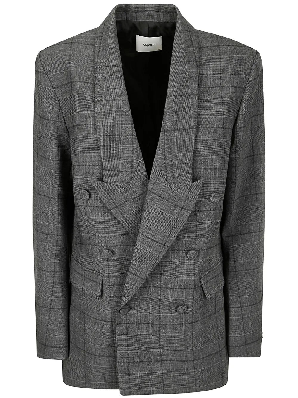 Plaid-Check Pattern Blazer