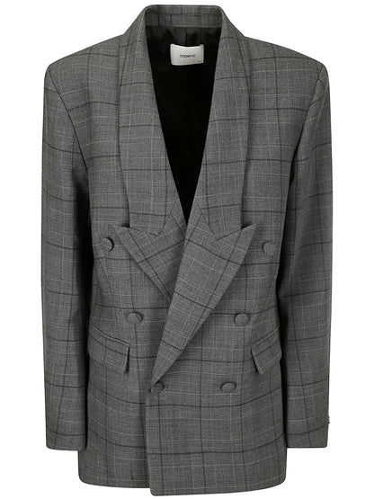 Plaid-Check Pattern Blazer