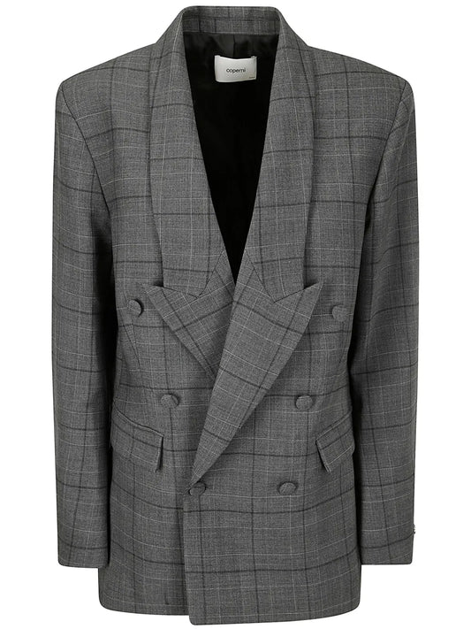 Plaid-Check Pattern Blazer