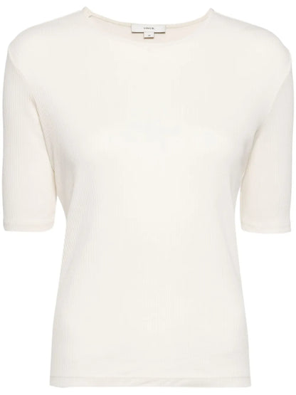 Cotton Ribbed T-Shirt