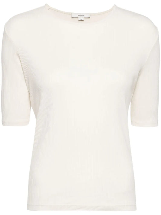 Cotton Ribbed T-Shirt