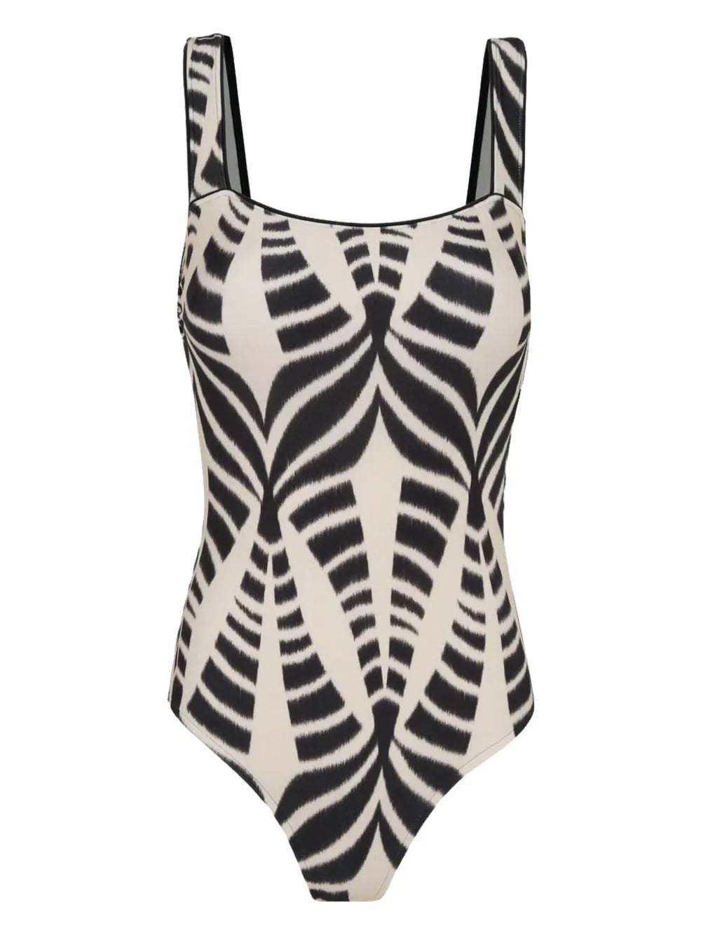 Abstract-Print One-Piece Swimsuit