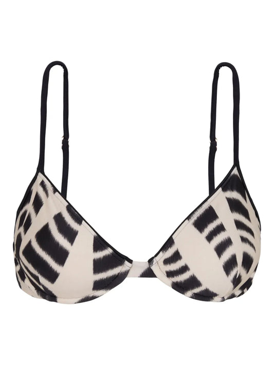 Printed Triangle Bikini Top