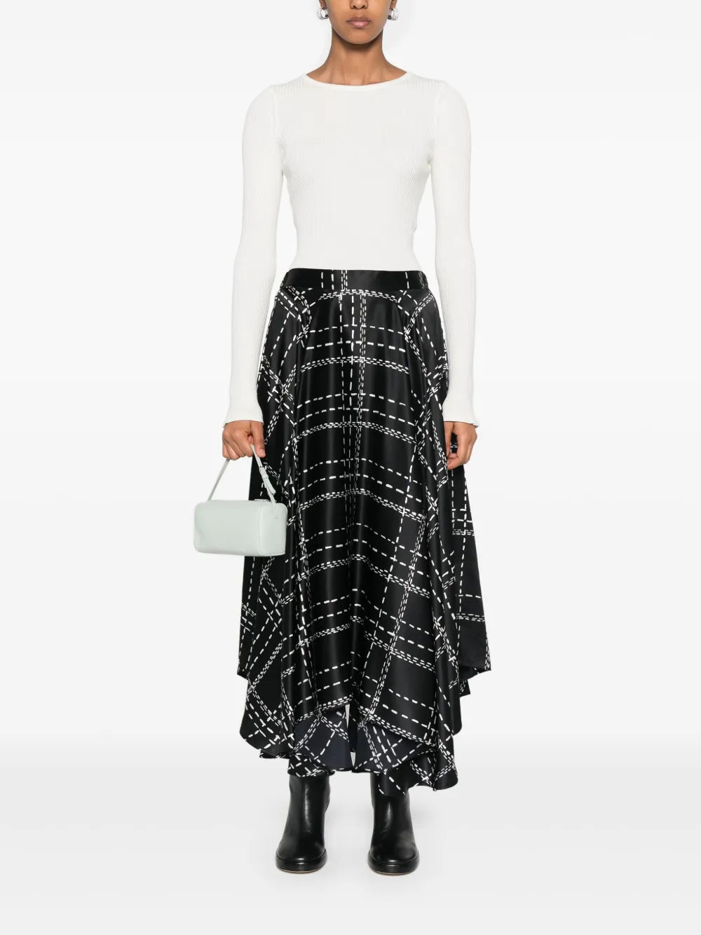 Tartan Midi Skirt
