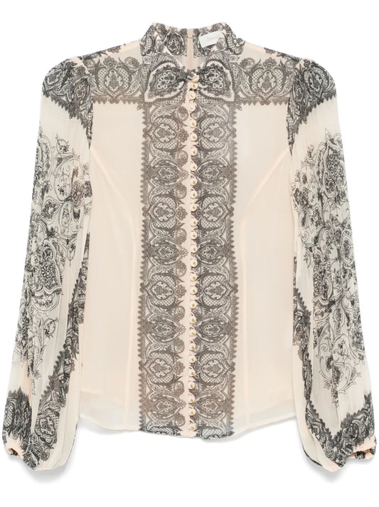 Sunray Pleated Blouse