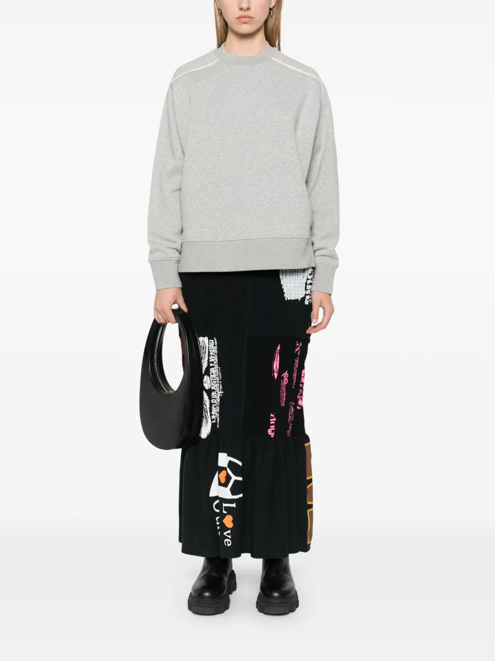 Mélange-Effect Sweatshirt