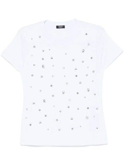 Crystal-Embellished T-Shirt