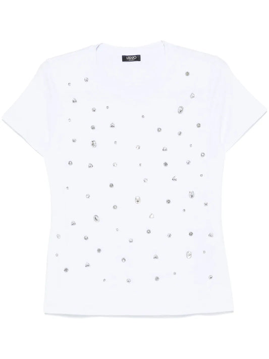 Crystal-Embellished T-Shirt