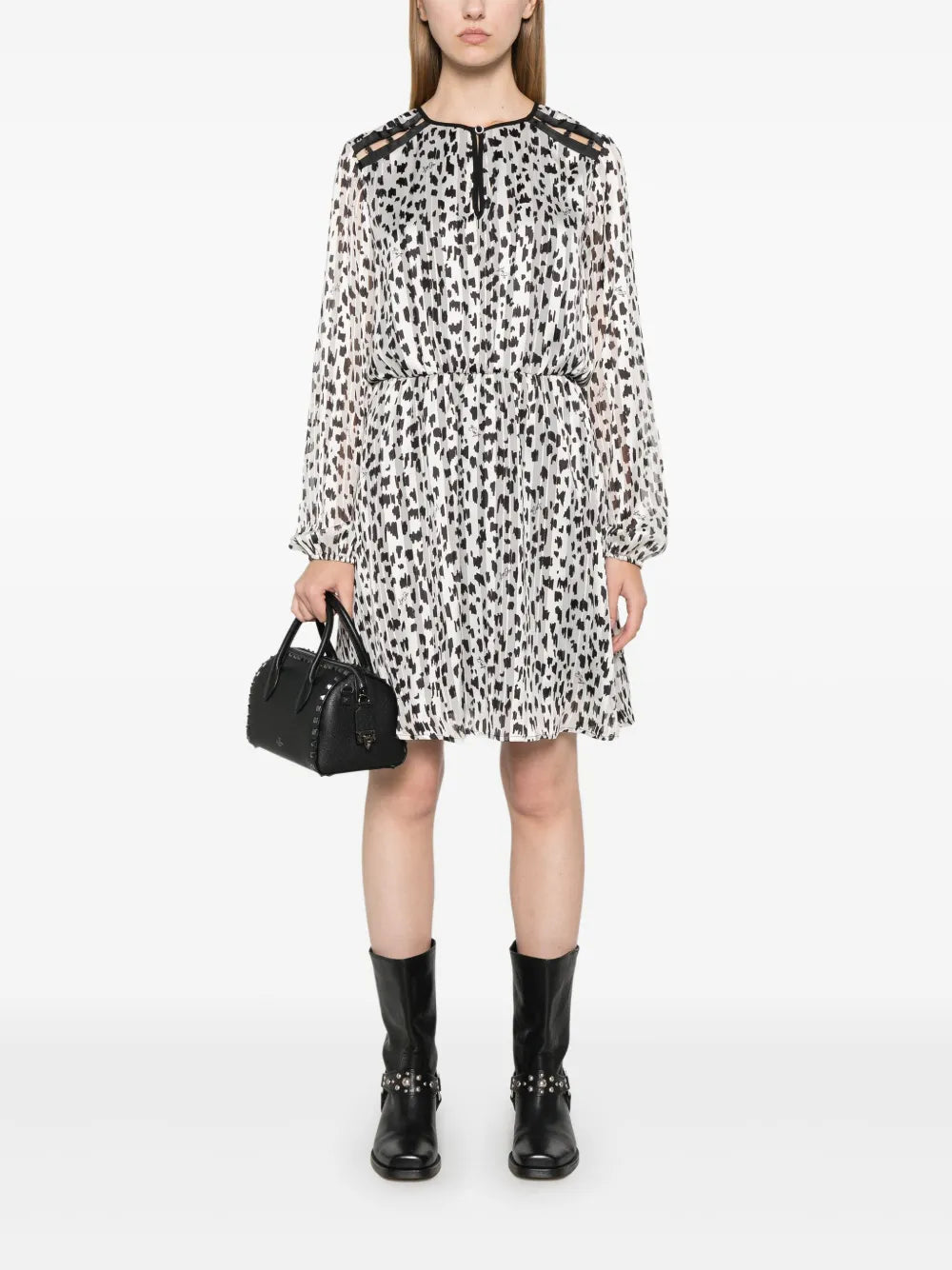 Abstract-Print Dress