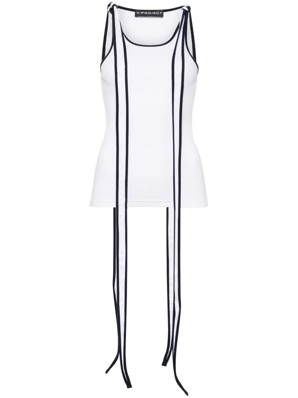 Tied-Shoulder Tank Top
