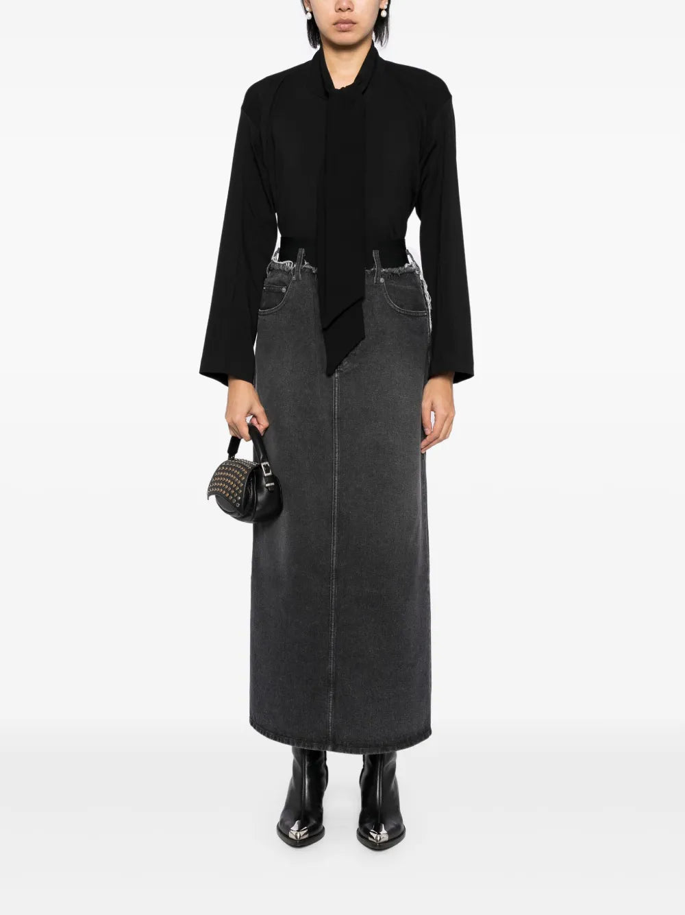 Distressed Denim Skirts