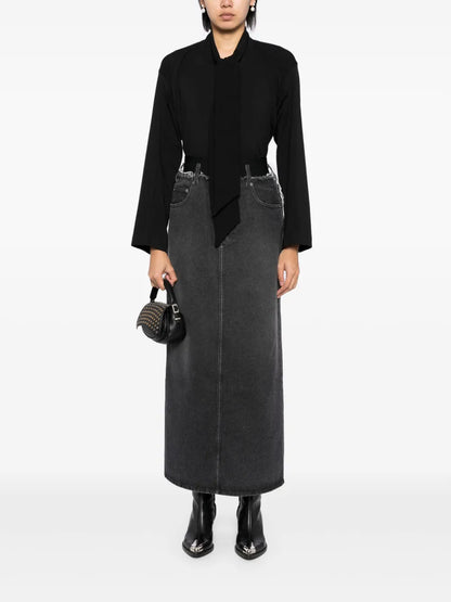 Distressed Denim Skirts