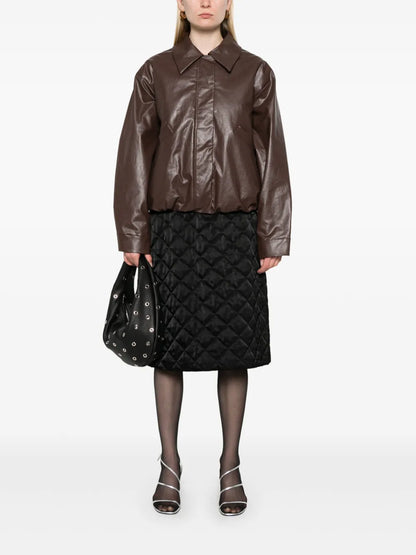 Coated Bomber Jacket