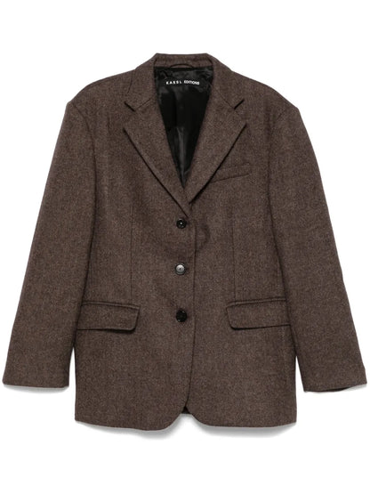 Herringbone-Pattern Blazer
