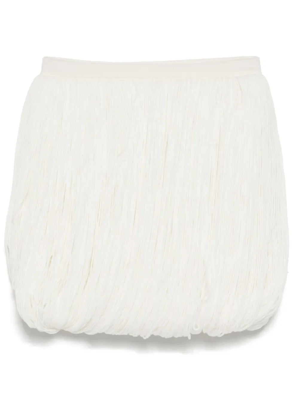 Knitted Fringes Mini Skirt