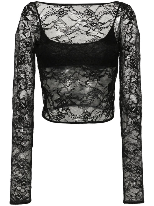 Floral-Lace T-Shirt