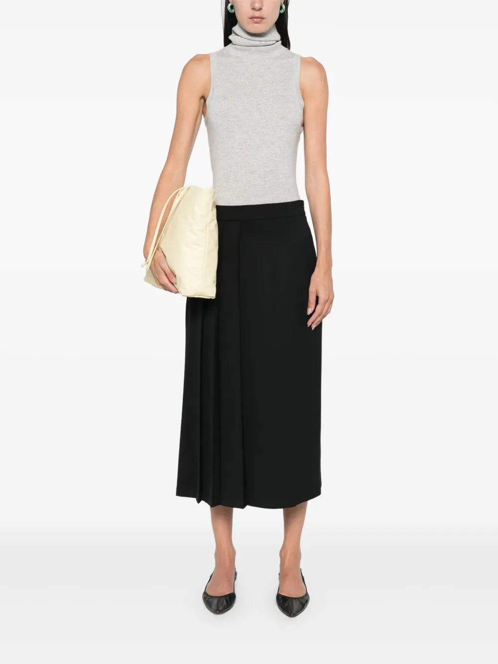 Liliuxy Pleated Midi Skirt